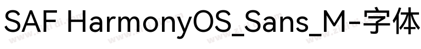 SAF HarmonyOS_Sans_M字体转换